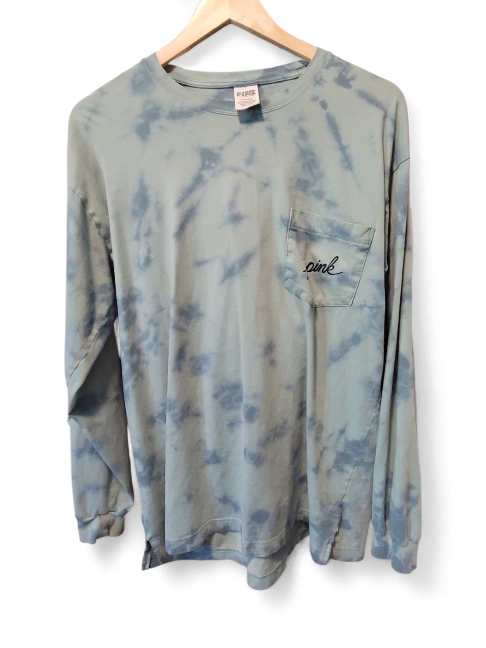 Comfy PINK Victoria’s Secret Tie Dye Long Sleeve Tee Size L